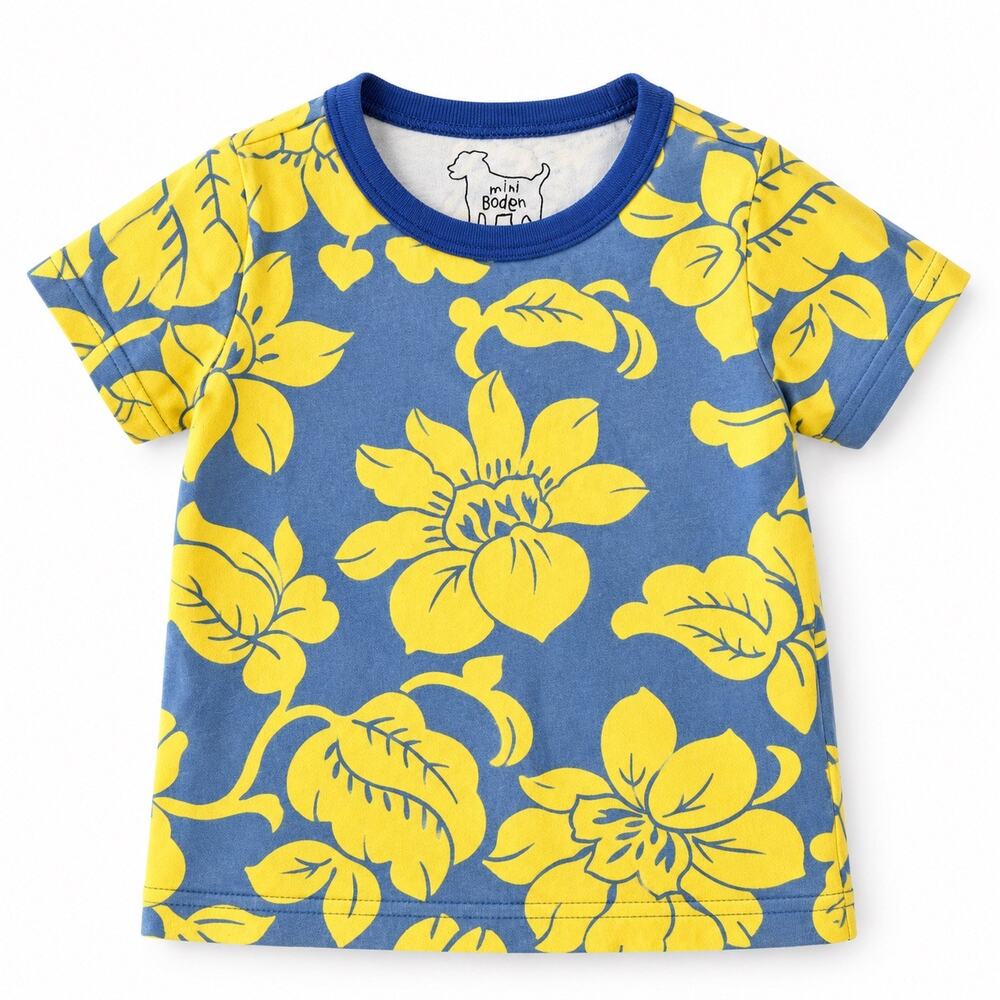 Mini Boden Floral T-Shirt – Girls' Size 2/3 Years